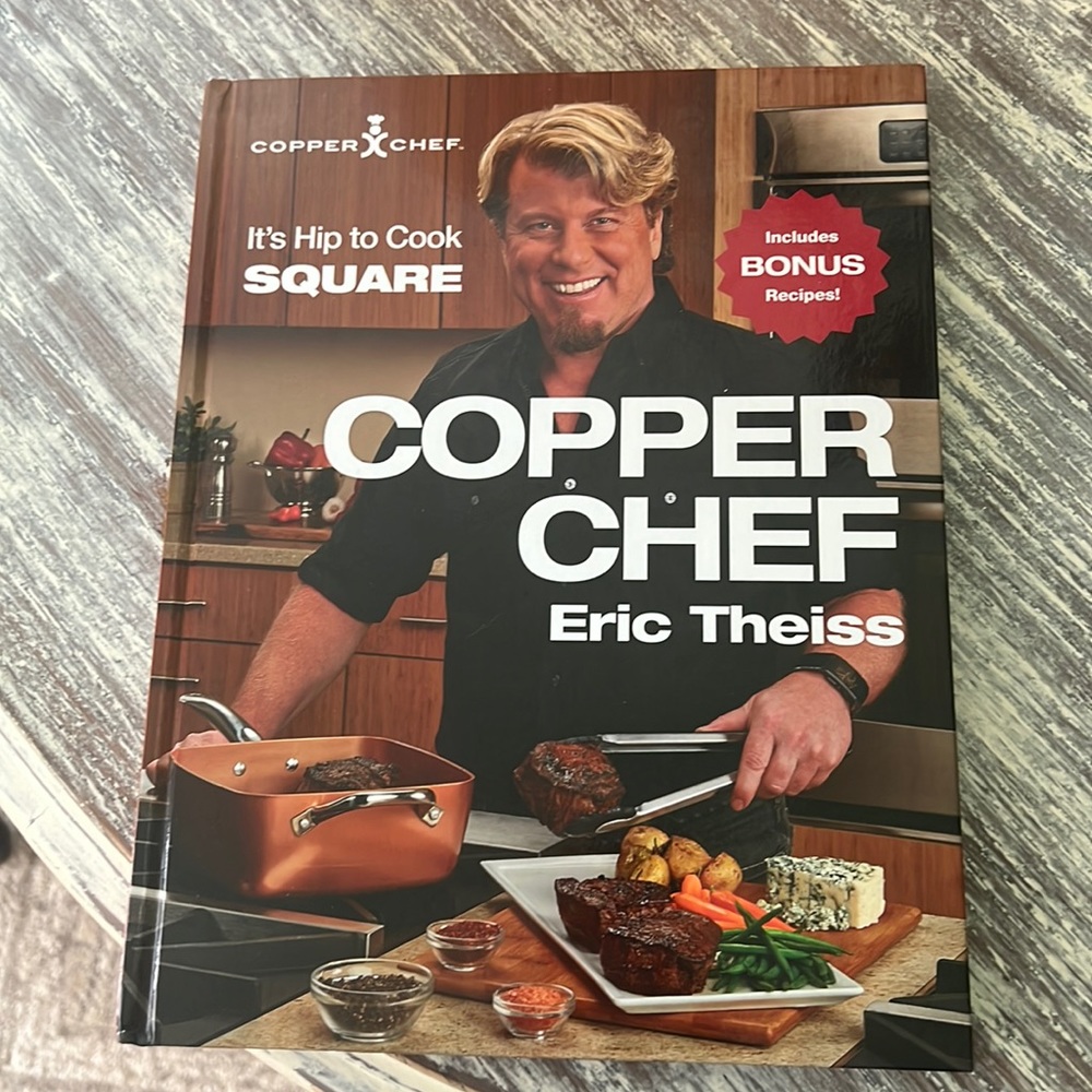 Copper Chef Eric Theiss cookbook. New book. Pages and pages of recipes.